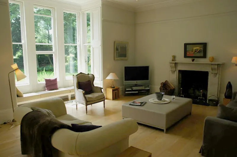 Fireplace at Re-styled rectory in Cottered, A1222 (photo 11)
