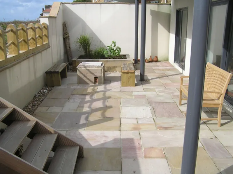Terrace/Patio at Modern Lancing beach house, C797 (photo 11)