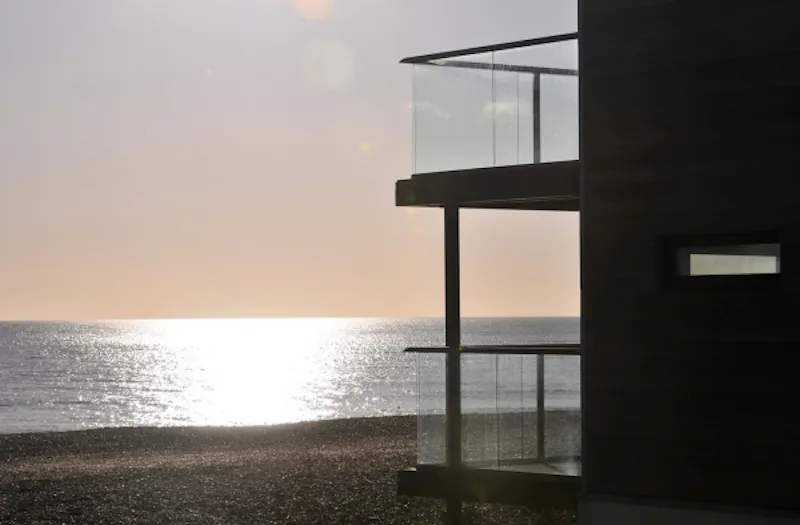 Views - sea at Modern Lancing beach house, C797 (photo 12)