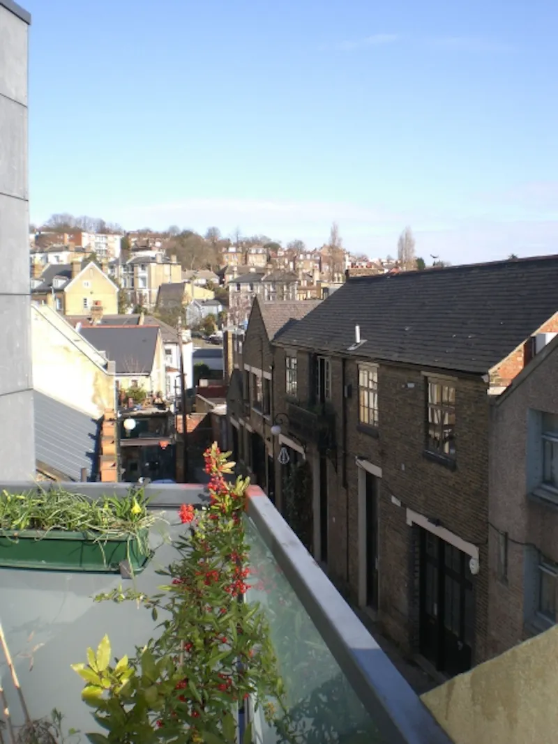Roof terrace at Forest Hill warehouse conversion, N192 (photo 14)