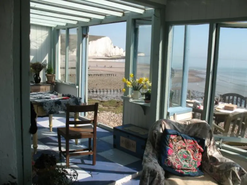 Conservatory at Clifftop cottage with beach access, C799 (photo 4)