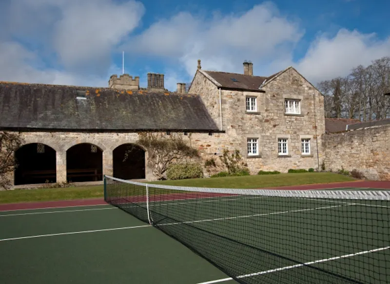 Tennis court at 19th Century estate in Acklington, G272 (photo 34)