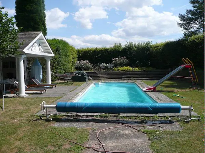 Swimming pool - outdoor at Historic Chalk Valley rural farm, M271 (photo 14)