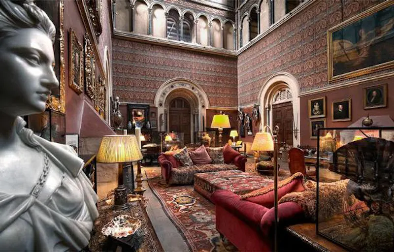 Living Room at Opulent castle in Ledbury, G273 (photo 12)