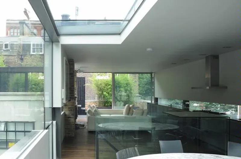 Living Room at Spectacular Old Street glass box, K345 (photo 5)