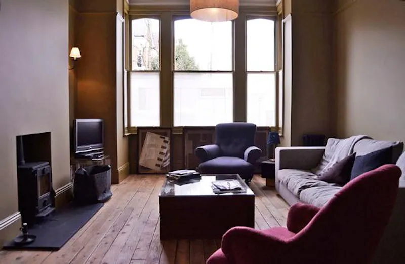 Living Room at Stripped back Kensal terrace, B1565 (photo 3)