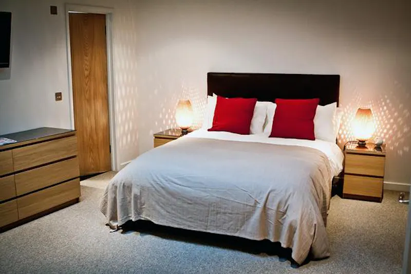 Bedroom at Wooden modern Bath house, K354 (photo 8)