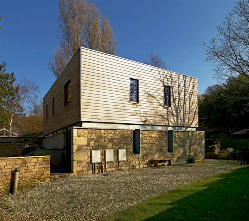 Wooden modern Bath house, K354 (photo 13)