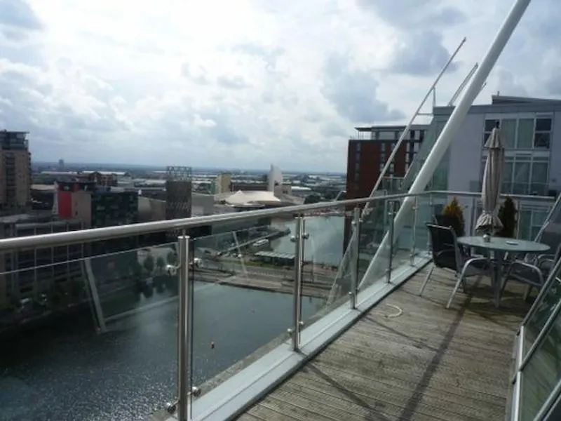 Balcony at The Quays penthouse in Salford, F1014 (photo 13)