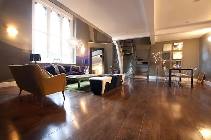 Floor - wooden at Funky St Pancras apartment, F1019 (photo 5)