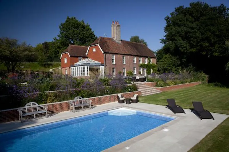 Swimming pool - outdoor at Classic farmhouse style in Lewes, A1297 (photo 31)