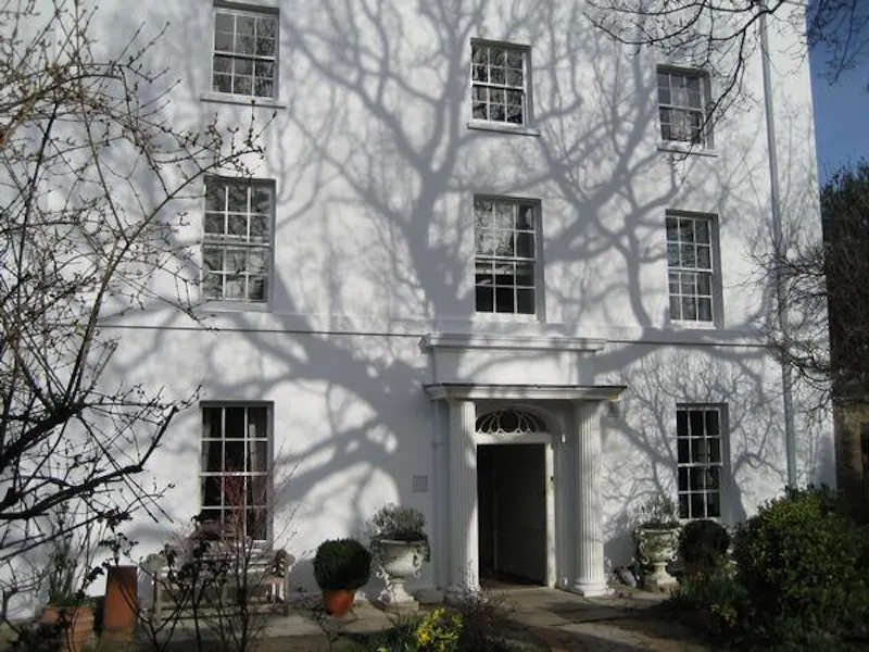 White stucco Greenwich house, A1302 (photo 37)