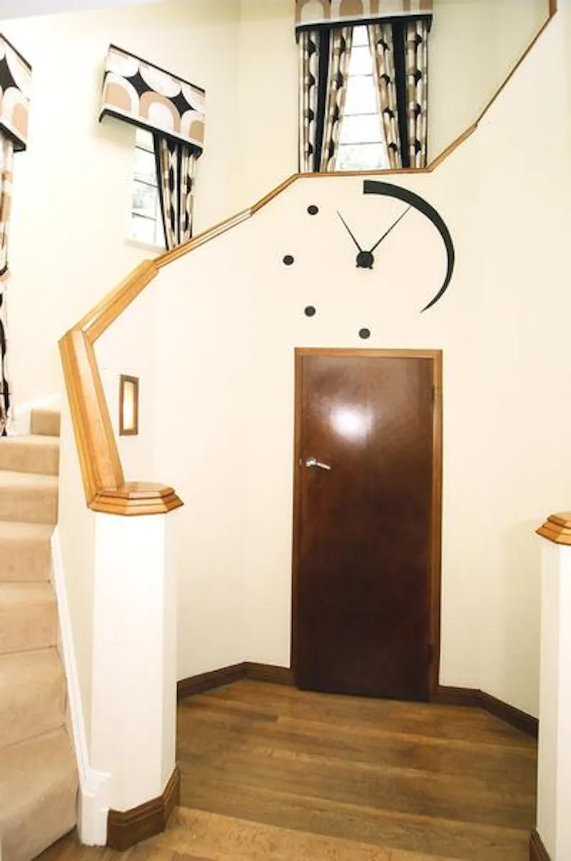 Staircase at Sutton Coldfield deco house, D2190 (photo 17)