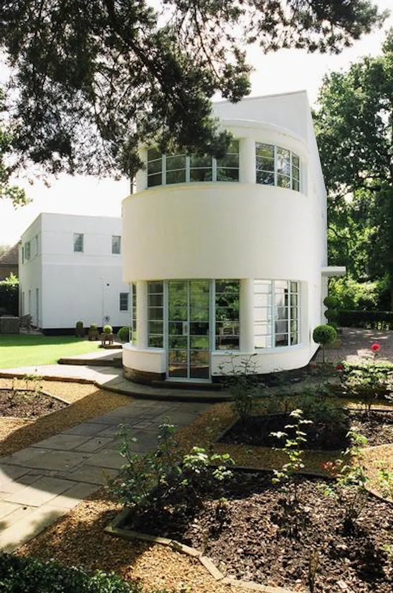 French doors at Sutton Coldfield deco house, D2190 (photo 34)