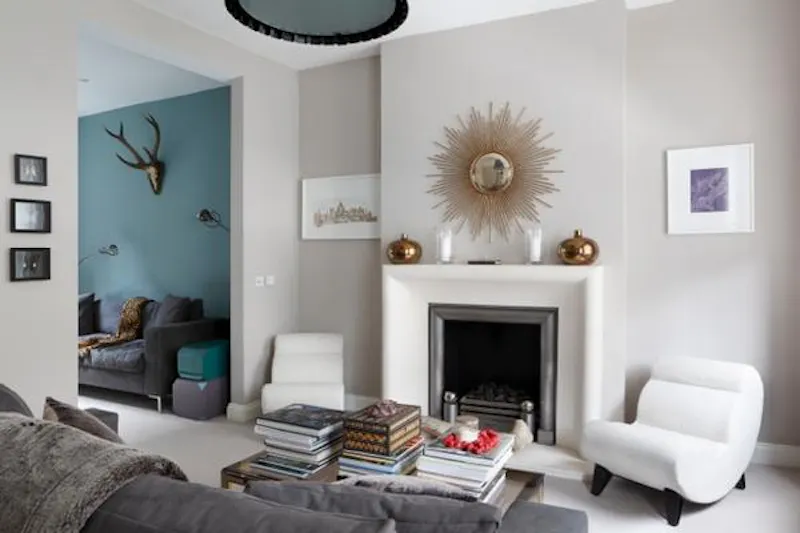 Fireplace at White Goodge Street townhouse, K364 (photo 8)