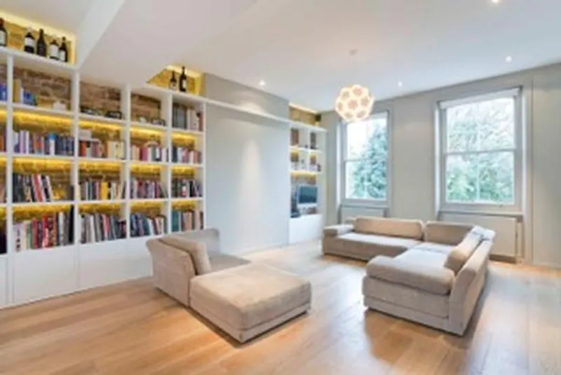 Living Room at Modern Kentish Town garden flat, F1028 (photo 2)