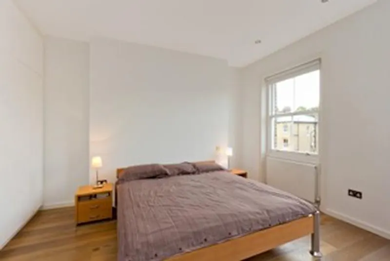 Bedroom at Modern Kentish Town garden flat, F1028 (photo 16)