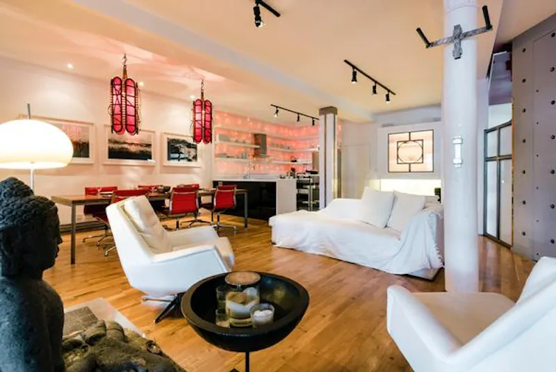 Living Room at East meets West Kilburn loft , F502 (photo 5)