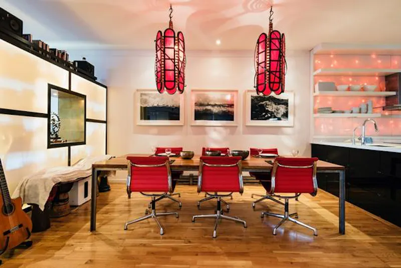 Dining room at East meets West Kilburn loft , F502 (photo 15)