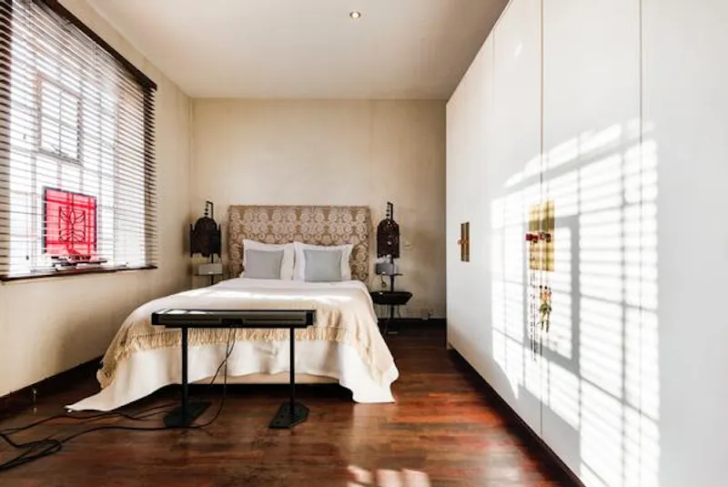 Bedroom at East meets West Kilburn loft , F502 (photo 19)