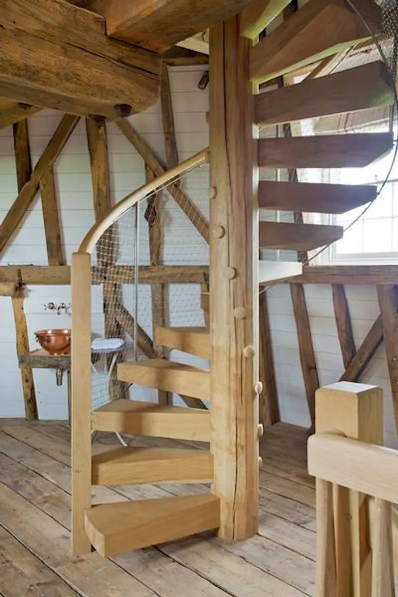 Staircase at Pretty Benenden windmill , Q68 (photo 8)