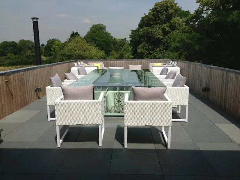 Roof terrace at Stunning modern Surbiton house, K375 (photo 16)