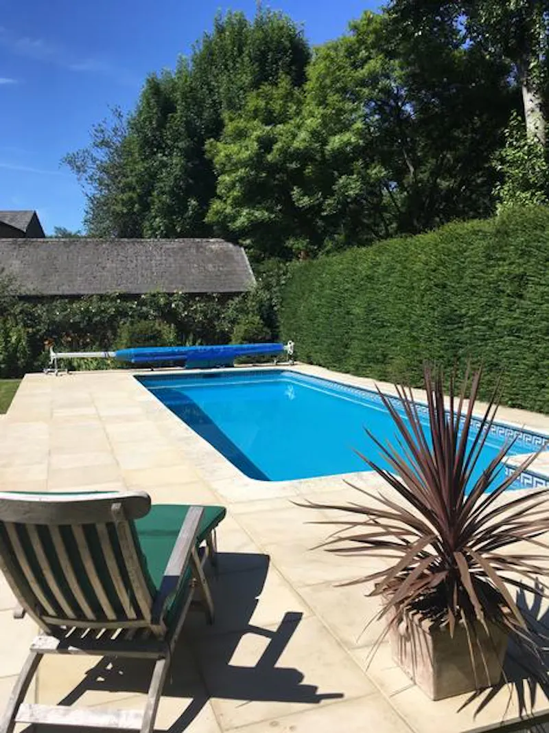 Swimming pool - outdoor at Charming Towcester rectory, A1335 (photo 38)