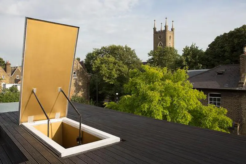 Roof terrace at Haggerston modern black box , K382 (photo 34)