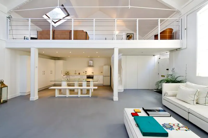 Mezzanine at Battersea studio apartment , F1042 (photo 1)