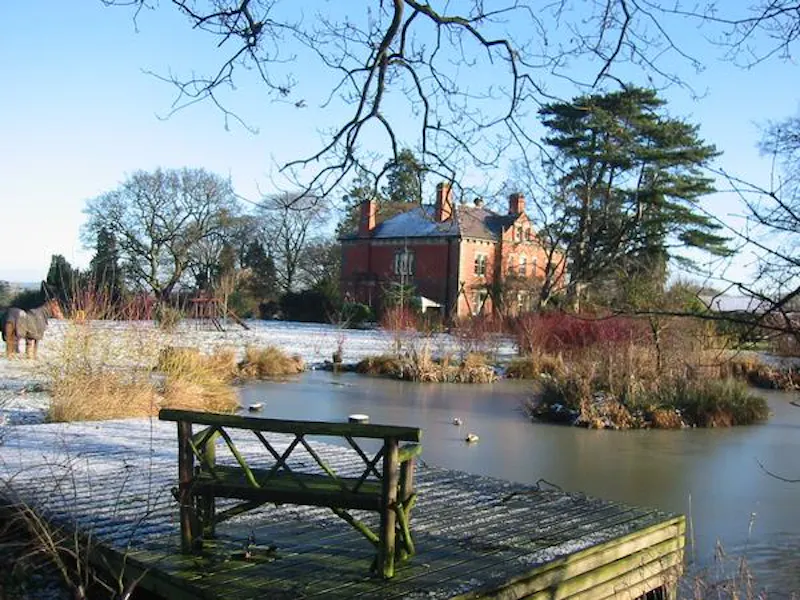 Pond at Manor house in Shrewsbury, B1612 (photo 17)