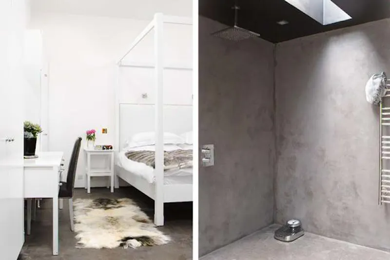 Wetroom at Black, white & red Tetbury house, A1340 (photo 11)