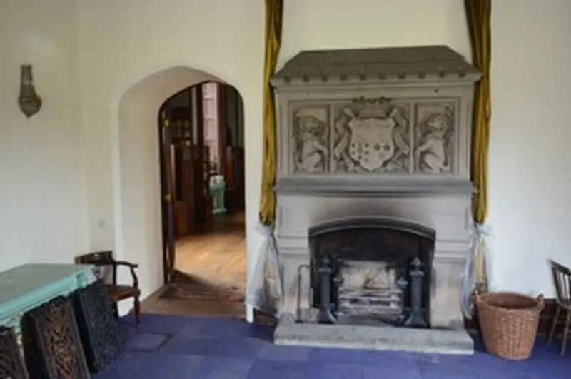 Fireplace at 19th century vacant Durham castle, G281 (photo 17)