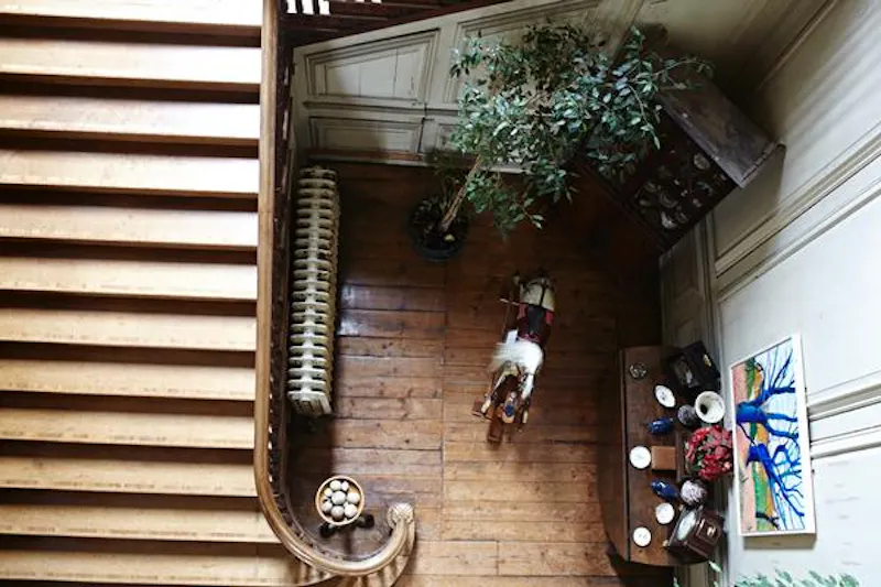 Staircase at Woodbridge manor house, A1351 (photo 20)