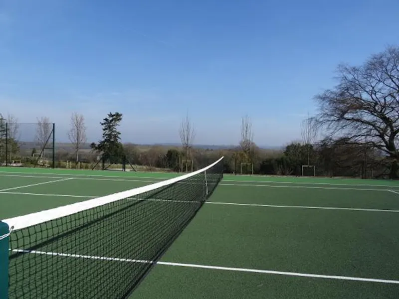 Tennis court at Modern mansion near Liss, D2179 (photo 18)
