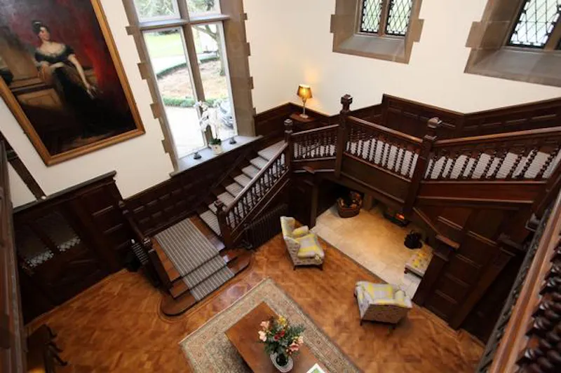 Staircase at Substantial Downham manor house, G283 (photo 32)