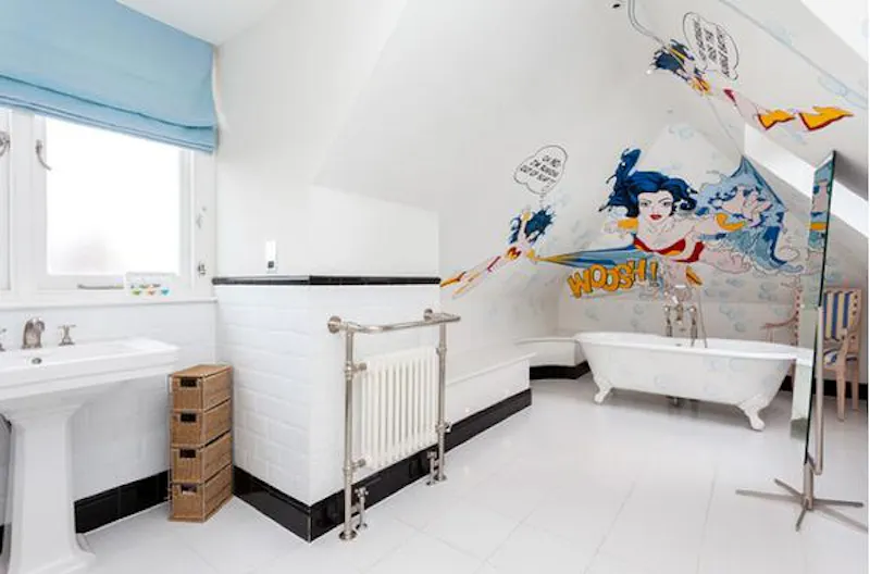 Bath - rolltop at Wimbledon indoor pool house, D2181 (photo 28)