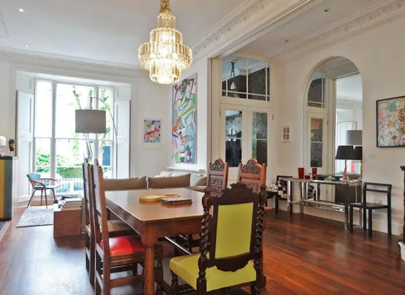 Dining room at Colourful Notting Hill Villa, E402 (photo 8)