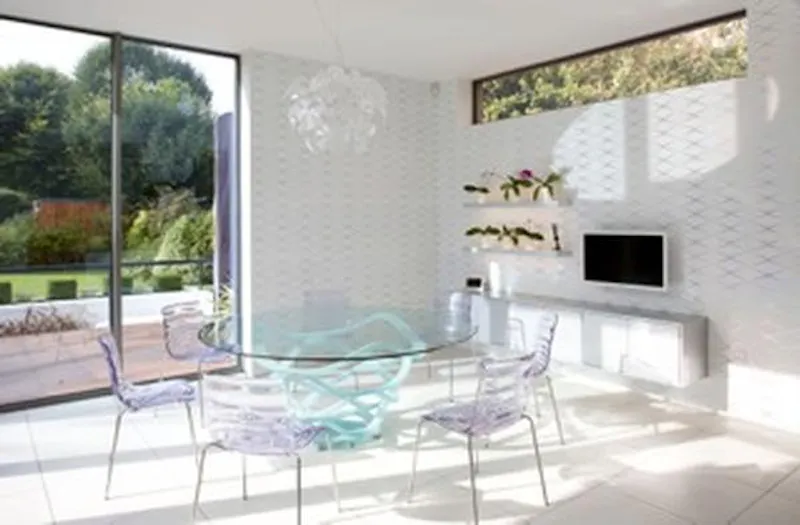 Dining room at Modern Croydon house with pool, K397 (photo 5)