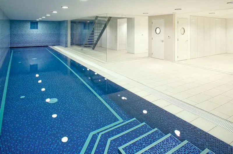 Swimming pool - indoor at Modern Croydon house with pool, K397 (photo 13)