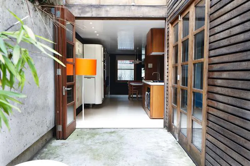 French doors at Cool, retro Bow house, B1659 (photo 11)