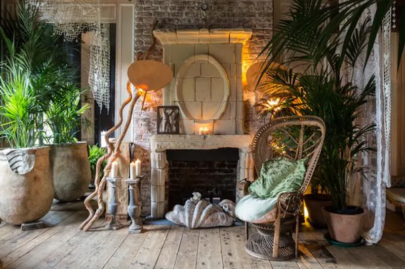 Fireplace at Bohemian Maida Vale apartment, F1074 (photo 1)