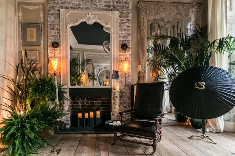 Fireplace at Bohemian Maida Vale apartment, F1074 (photo 32)
