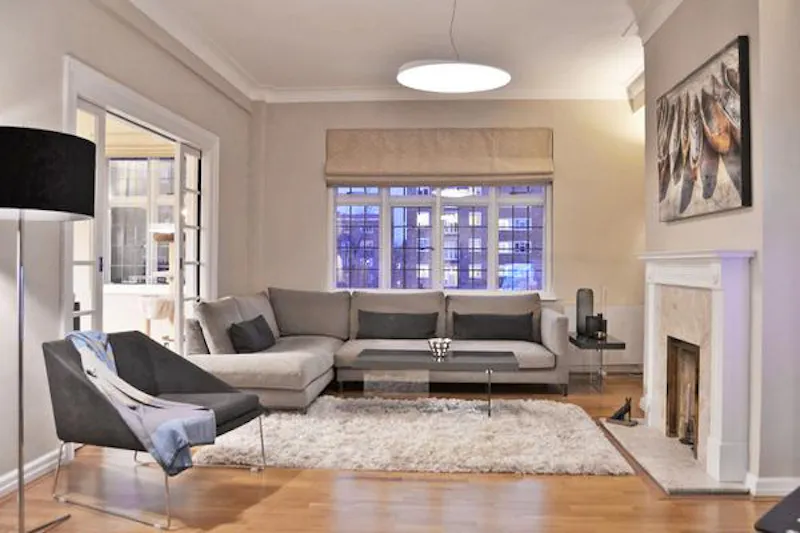 Fireplace at Smart St John's Wood apartment, F1075 (photo 2)