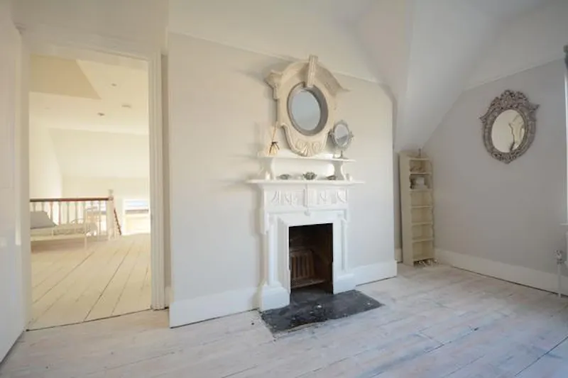Fireplace at Norwood location house, B1669 (photo 45)