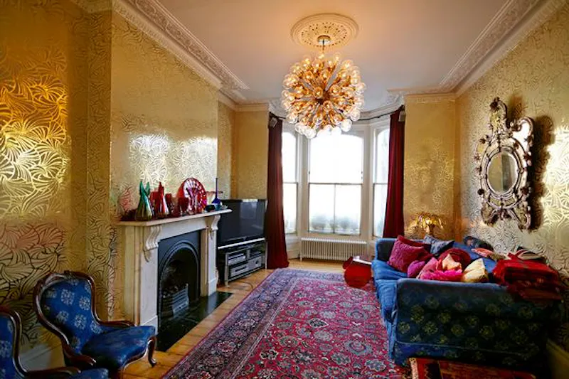 Fireplace at Shepherd's Bush gold house, B1675 (photo 5)