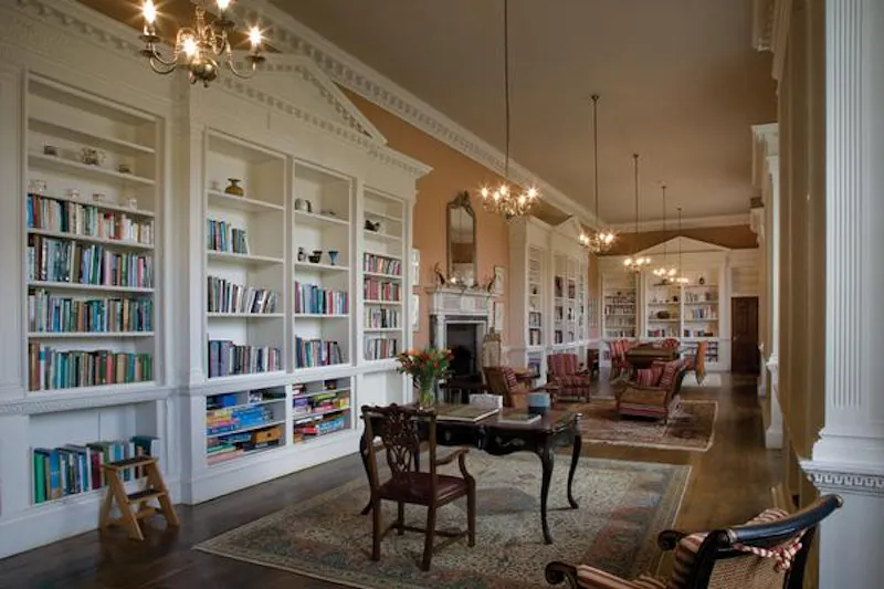 Library at Grand estate with chapel in Willington, A1381 (photo 4)