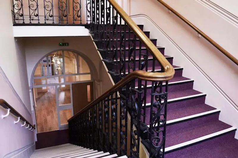 Staircase at Empty Victorian school in Beckenham, Q107 (photo 20)
