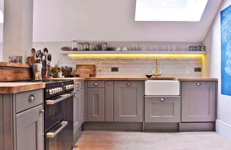 Kitchen at Contemporary Kensal Rise house, B1680 (photo 10)