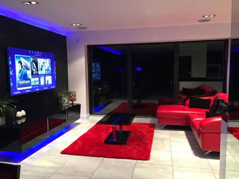 Living Room at High tech Northampton home, D2221 (photo 11)