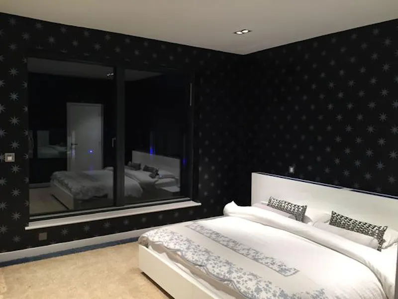 Bedroom at High tech Northampton home, D2221 (photo 34)